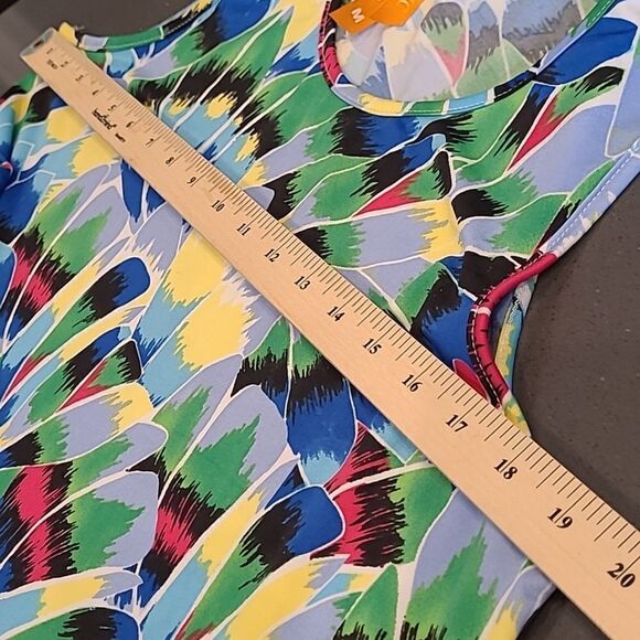 Magic sz M colorful A line dress with fringed bottom - Picture 5 of 9